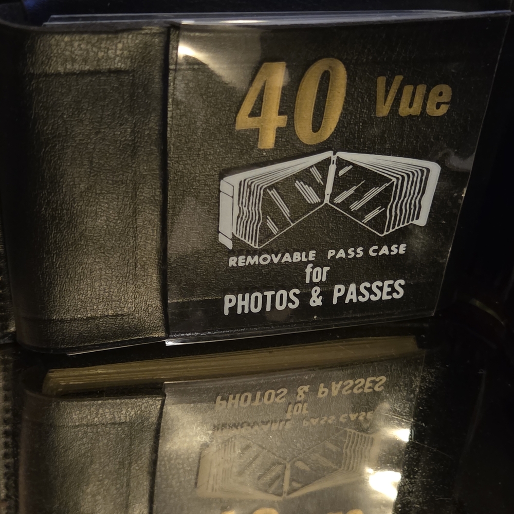 Vintage Woven Leather Photo Pass Case Wallet Cottagecore Organizer 40 View - Picture 8 of 14